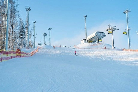 Вблизи озера Манушкино открылся горнолыжный склон