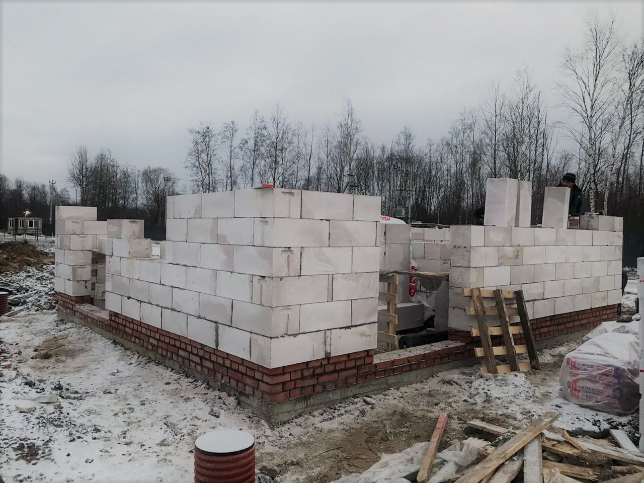 Ход строительства коттеджного поселка «Заводные Ёлки» ФАКТ. 129